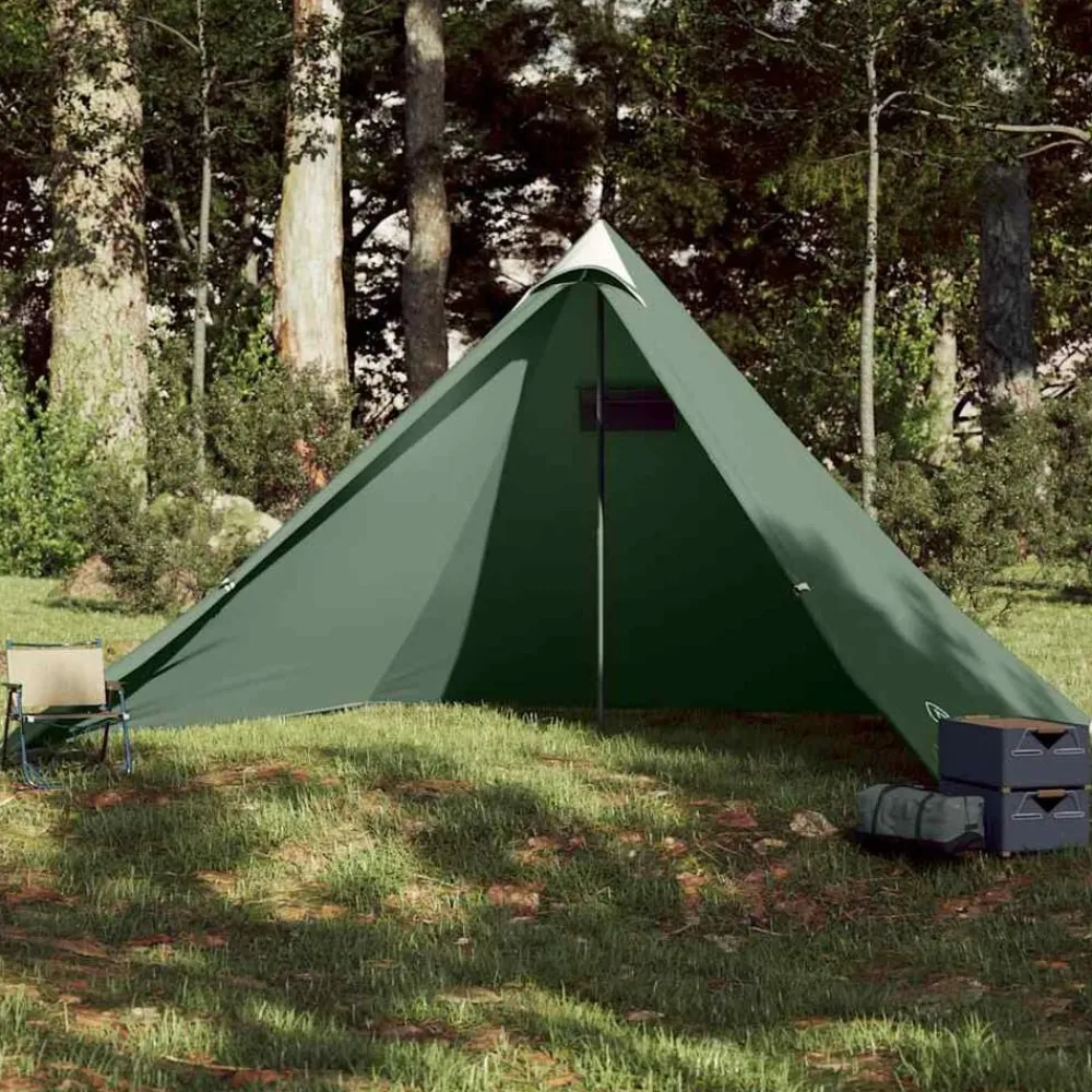 Loisirs De Plein Air-vidaXL Tente familiale tipi 7 personnes imperméable Vert