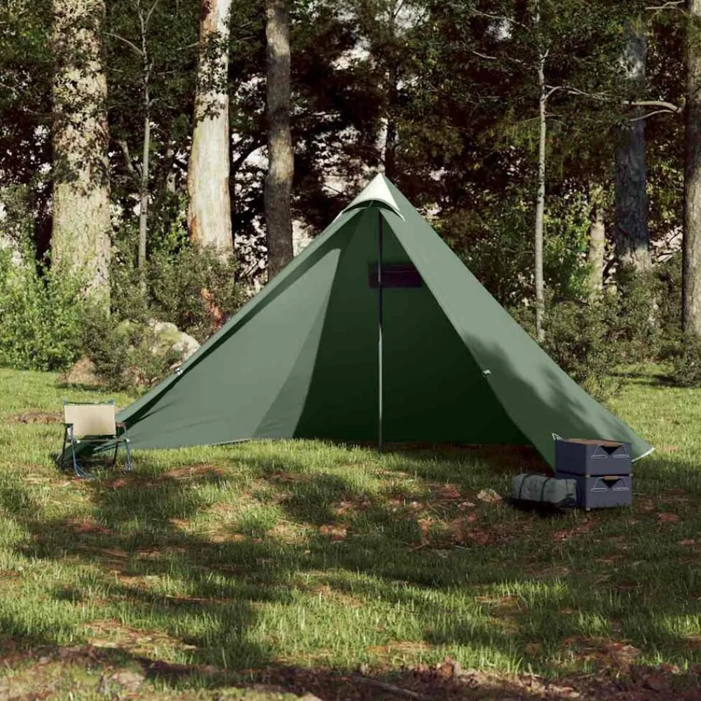 Loisirs De Plein Air-vidaXL Tente familiale tipi 7 personnes imperméable Vert