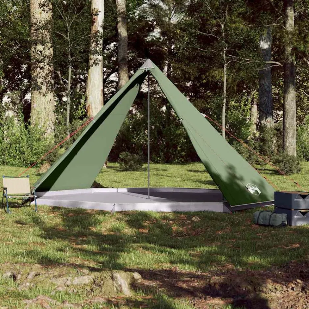 Loisirs De Plein Air-vidaXL Tente familiale tipi 8 personnes imperméable Vert
