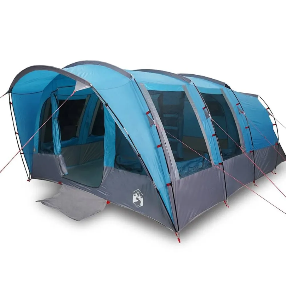 Loisirs De Plein Air-vidaXL Tente familiale tunnel 8 personnes imperméable Bleu