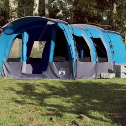 Loisirs De Plein Air-vidaXL Tente familiale tunnel 8 personnes imperméable Bleu