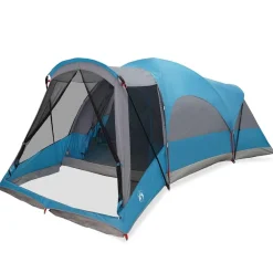 Loisirs De Plein Air-vidaXL Tente familiale tunnel 8 personnes imperméable Bleu