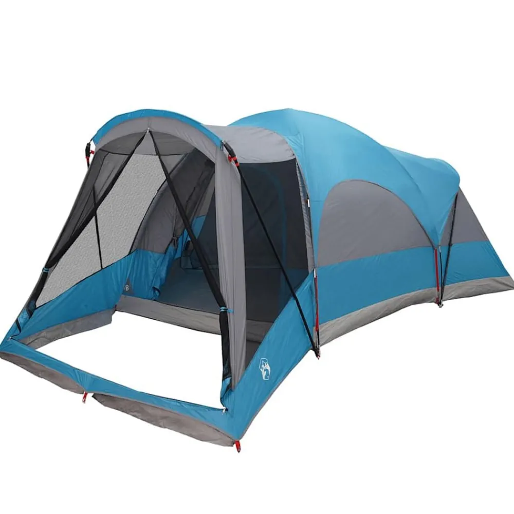 Loisirs De Plein Air-vidaXL Tente familiale tunnel 8 personnes imperméable Bleu