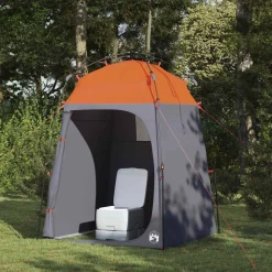 Loisirs De Plein Air-vidaXL Tente instantanée 2 personnes à libération rapide avec toit Gris et orange