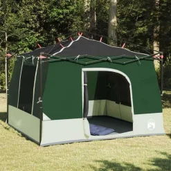 Loisirs De Plein Air-vidaXL Tente intérieure avec toit 290 x 288 x 234 cm taffetas Vert