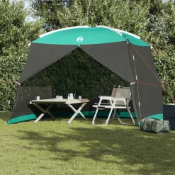 Loisirs De Plein Air-vidaXL Tente moustiquaire avec toit Vert Mer 320 x 320 x 218 cm Vert marin