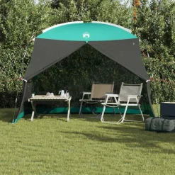 Loisirs De Plein Air-vidaXL Tente moustiquaire avec toit Vert Mer 320 x 320 x 218 cm Vert marin