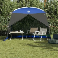 Loisirs De Plein Air-vidaXL Tente moustiquaire avec toit e 320 x 320 x 218 cm bleu azur