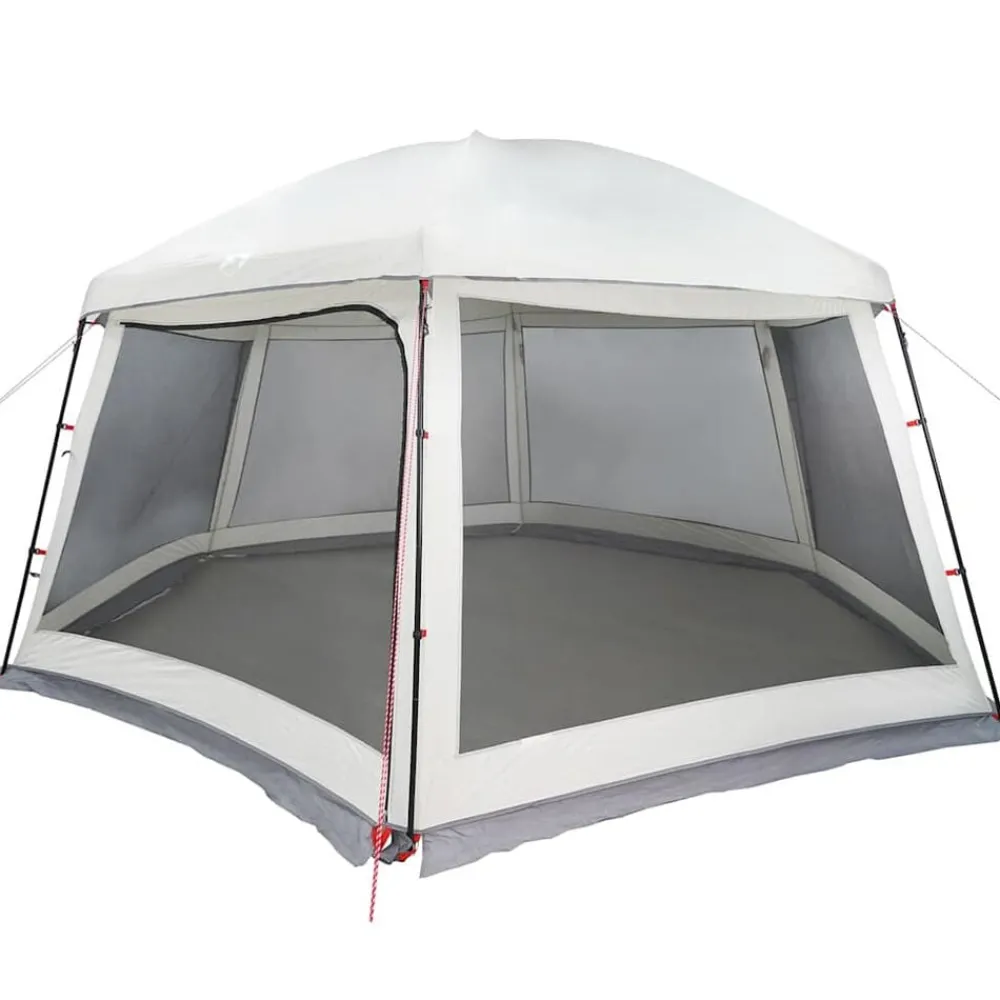Loisirs De Plein Air-vidaXL Tente piscine toit amovible parois maille 512x458 cm Gris
