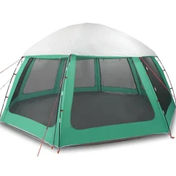 vidaXL Tente piscine toit amovible parois maille vert d'eau 510x510 cm