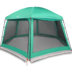 vidaXL Tente piscine toit amovible parois maille vert d'eau 512x458 cm