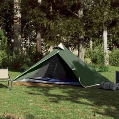 Loisirs De Plein Air-vidaXL Tente suspendue tipi 1 personne imperméable Vert