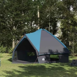 vidaXL Tente Teepee 10 personnes et gris 567 x 470 x 242 cm
