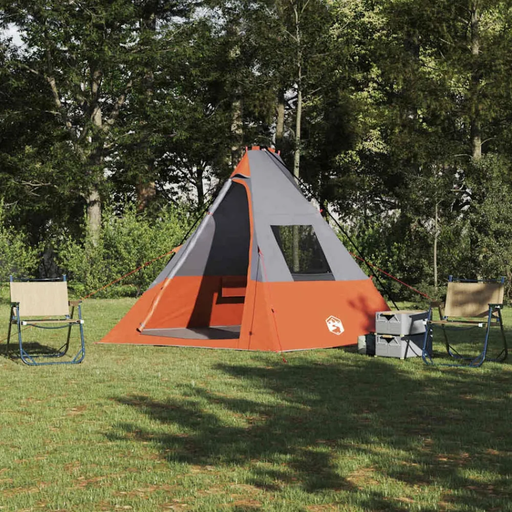 vidaXL Tente Tipi avec toit 383 x 338 x 217 cm taffetas
