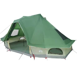 Loisirs De Plein Air-vidaXL Tente Tipi avec toit 466 x 310 x 240 cm taffetas Vert