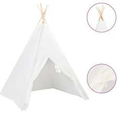 vidaXL Tente tipi d'enfants avec sac Peau de pêche 120x120x150cm