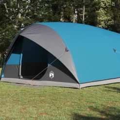 Loisirs De Plein Air-vidaXL Tente Tunnel avec toit 500 x 348 x 200 cm taffetas Bleu
