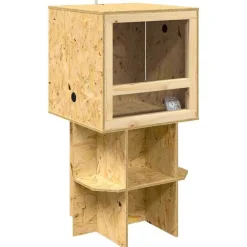 vidaXL Terrarium Marron 50 x 50 x 100 cm OSB