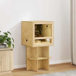 vidaXL Terrarium Marron 50 x 50 x 100 cm OSB