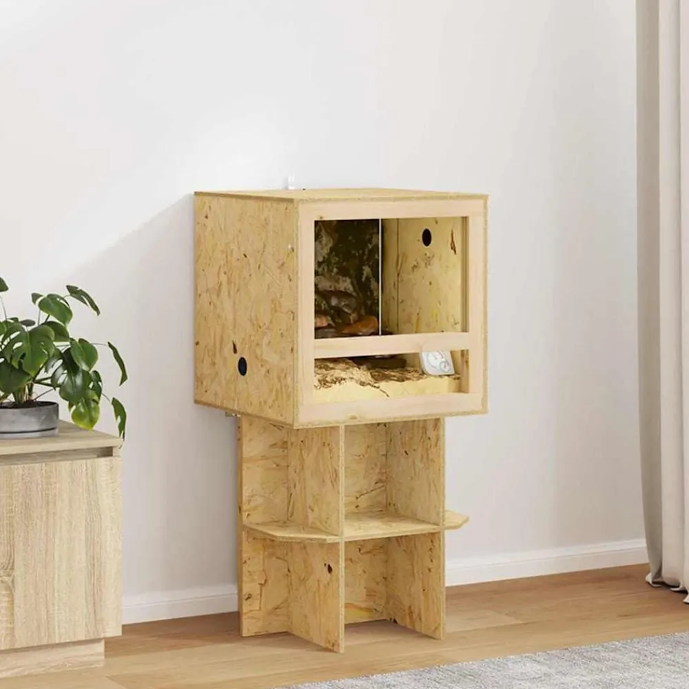 vidaXL Terrarium Marron 50 x 50 x 100 cm OSB
