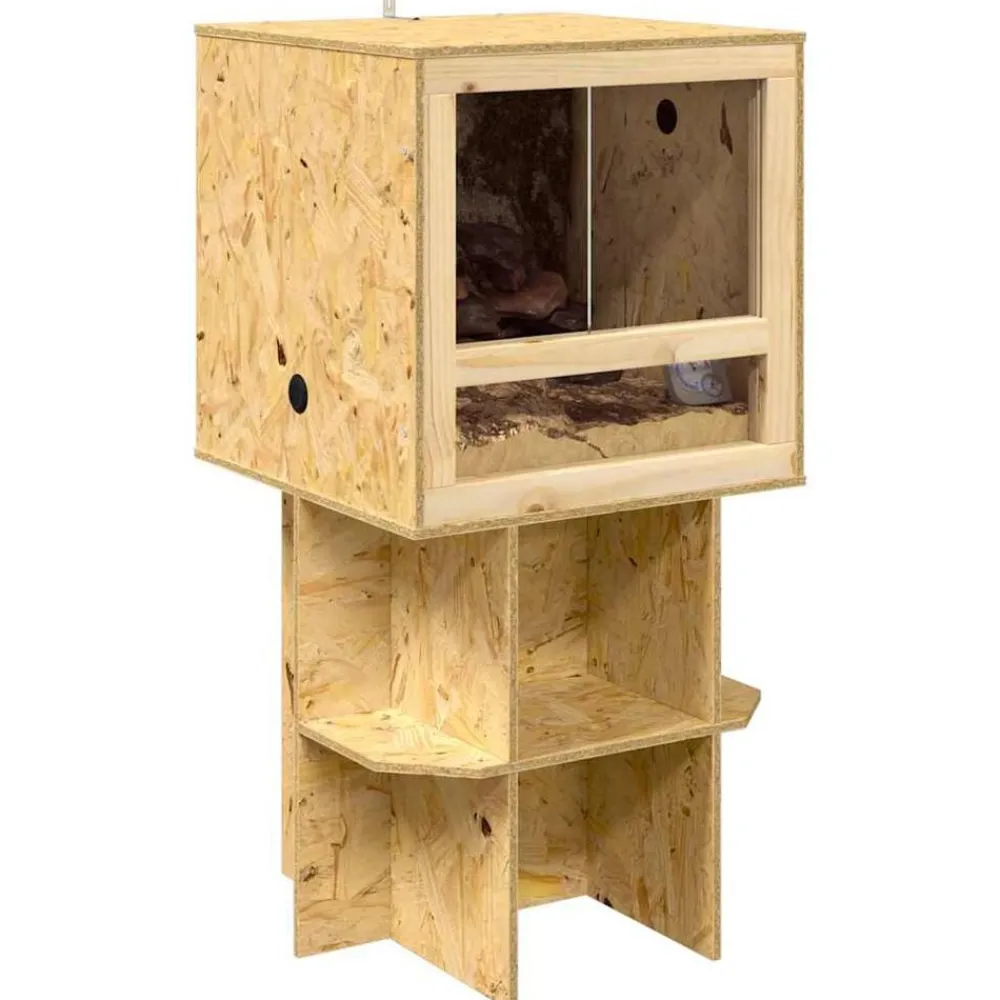 vidaXL Terrarium Marron 50 x 50 x 100 cm OSB