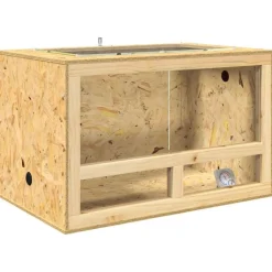 vidaXL Terrarium Marron 80 x 50 x 50 cm OSB