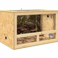 vidaXL Terrarium Marron 80 x 50 x 50 cm OSB