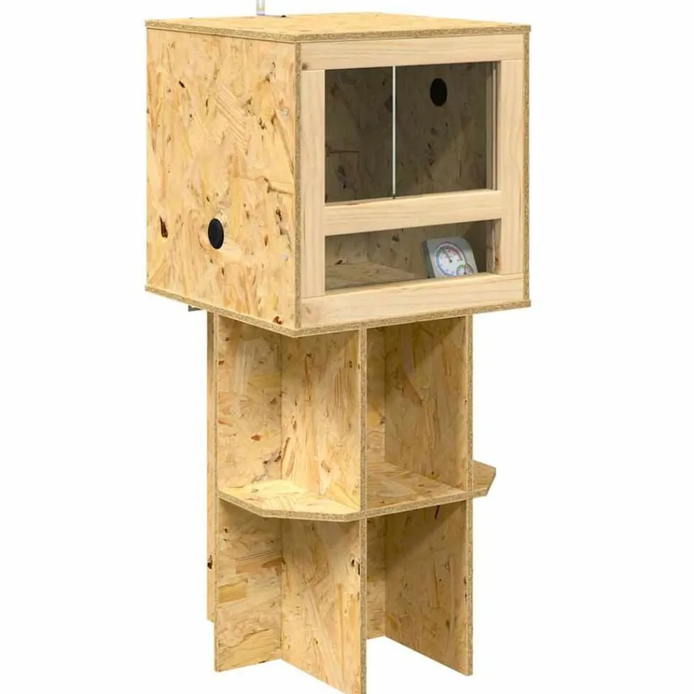 vidaXL Terrarium Marron 40 x 40 x 90 cm OSB