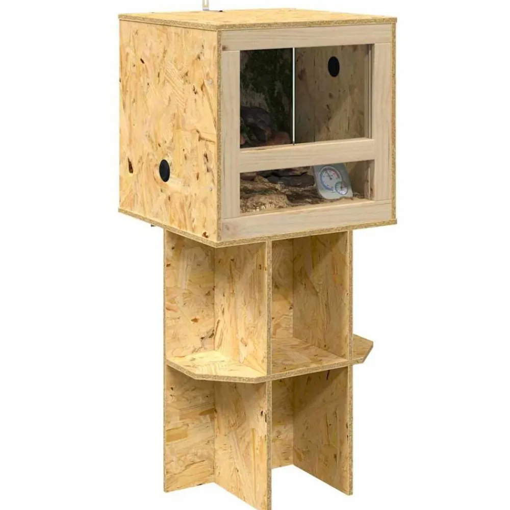 vidaXL Terrarium Marron 40 x 40 x 90 cm OSB