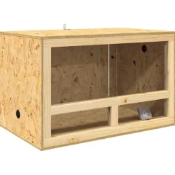 vidaXL Terrarium Marron 80 x 50 x 50 cm OSB