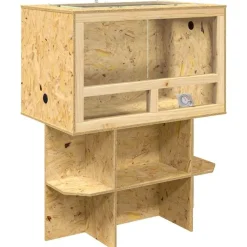 vidaXL Terrarium Marron 80 x 50 x 100 cm OSB