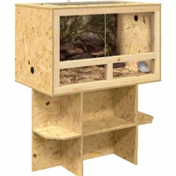 vidaXL Terrarium Marron 80 x 50 x 100 cm OSB