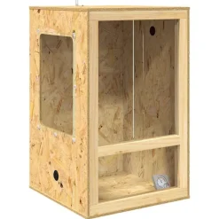 Articles Pour Animaux De Compagnie-vidaXL Terrarium Marron 50 x 50 x 80 cm OSB