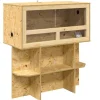 vidaXL Terrarium Marron 80 x 40 x 90 cm OSB