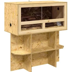 vidaXL Terrarium Marron 80 x 40 x 90 cm OSB