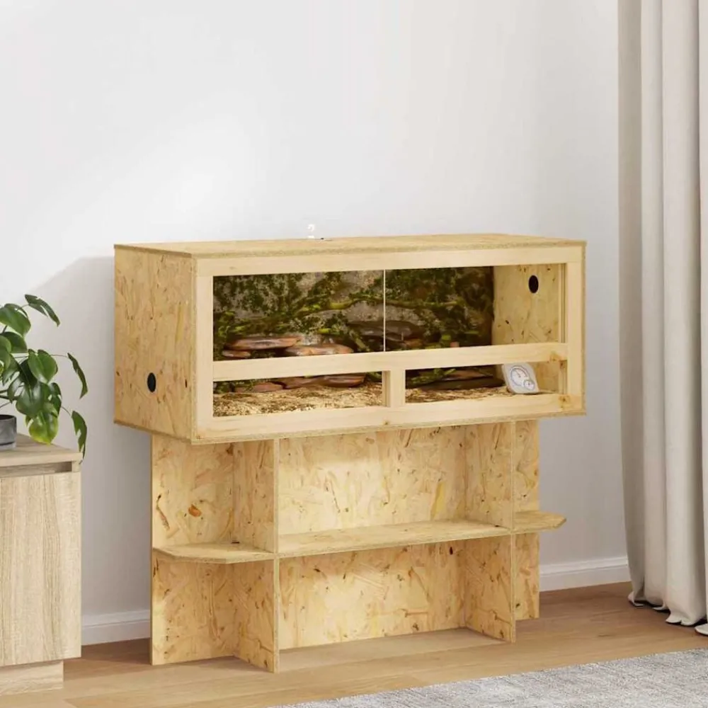 vidaXL Terrarium Marron 100 x 40 x 90 cm OSB