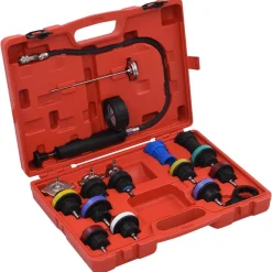 Equipement & Outils De Garage-vidaXL Testeur de pression pour refroidissement et bouchon 18 pcs