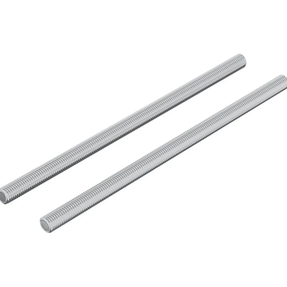 Accessoires De Quincaillerie-vidaXL Tige filetée 2 pcs Argenté 6 x 120 mm Acier