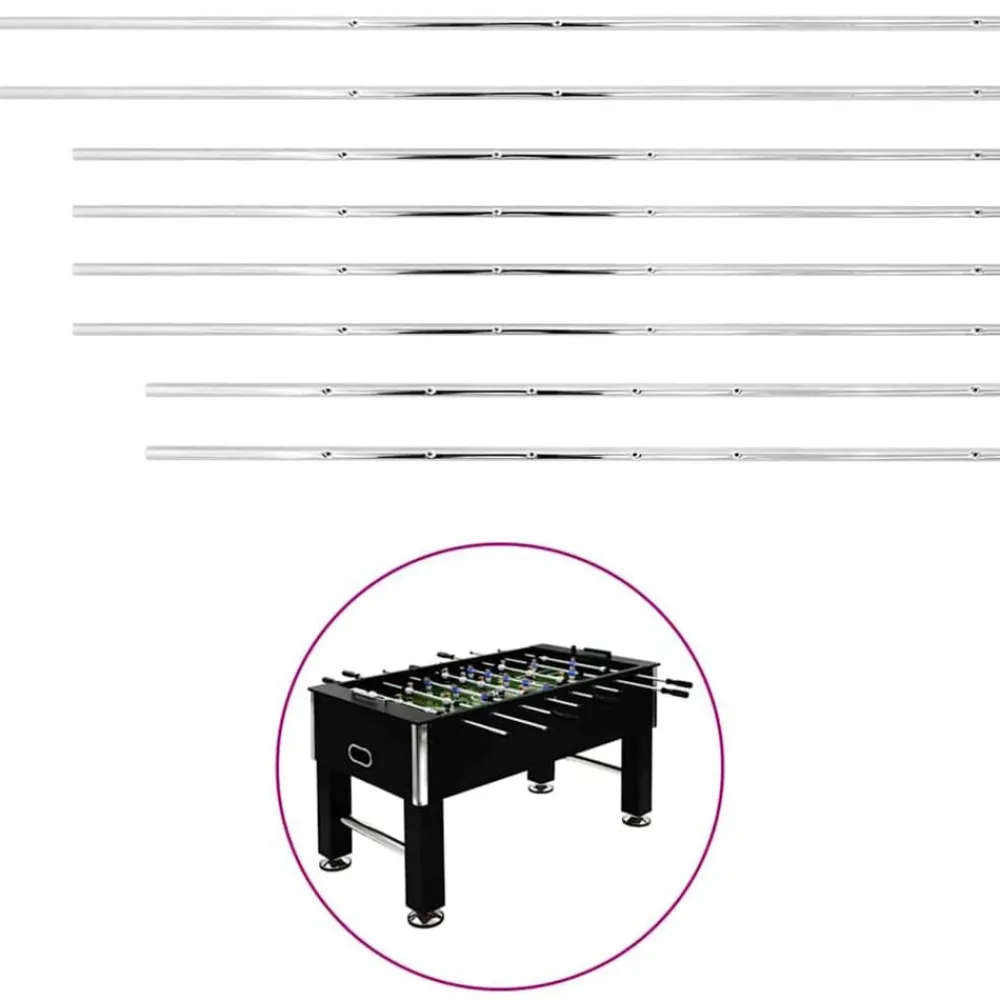 vidaXL Tiges de baby-foot 8 pcs 15,9 mm