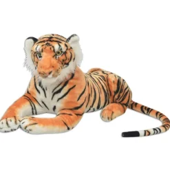 vidaXL Tigre en peluche Marron XXL