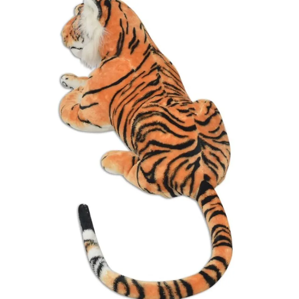 vidaXL Tigre en peluche Marron XXL