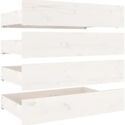 vidaXL Tiroirs de lit 4 pcs Bois de pin massif