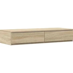 Tables-vidaXL Tiroirs de lit avec tiroir Chêne Sonoma 100 x 36,5 x 16,5 cm Chêne sonoma