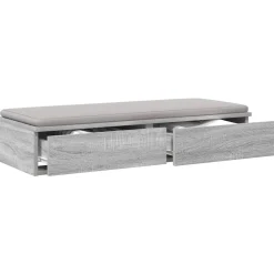 vidaXL Tiroirs de lit avec tiroir Gris Sonoma 100 x 36,5 x 16,5 cm