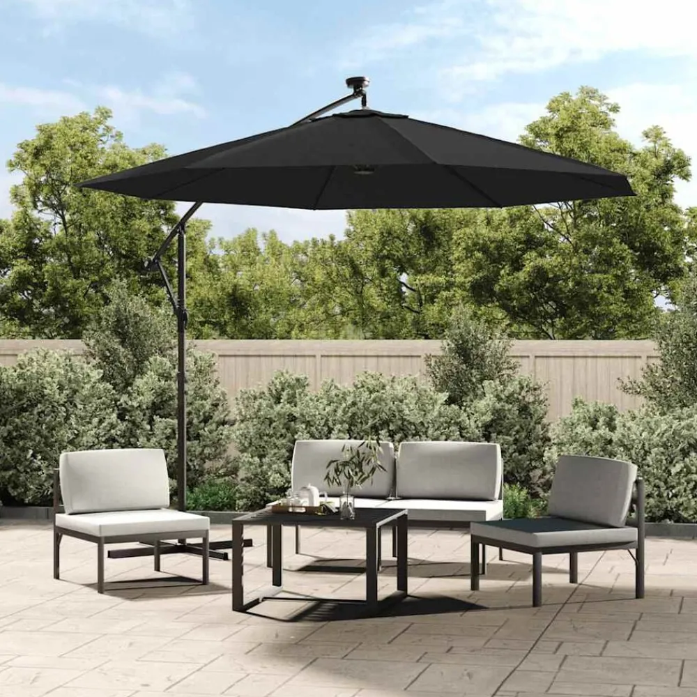 vidaXL Tissu de remplacement pour parasol déporté 300 cm
