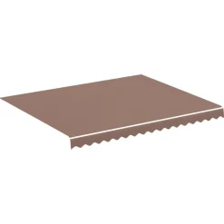 Pelouses & Jardins-vidaXL Tissu de remplacement pour auvent 3x2,5 m Marron