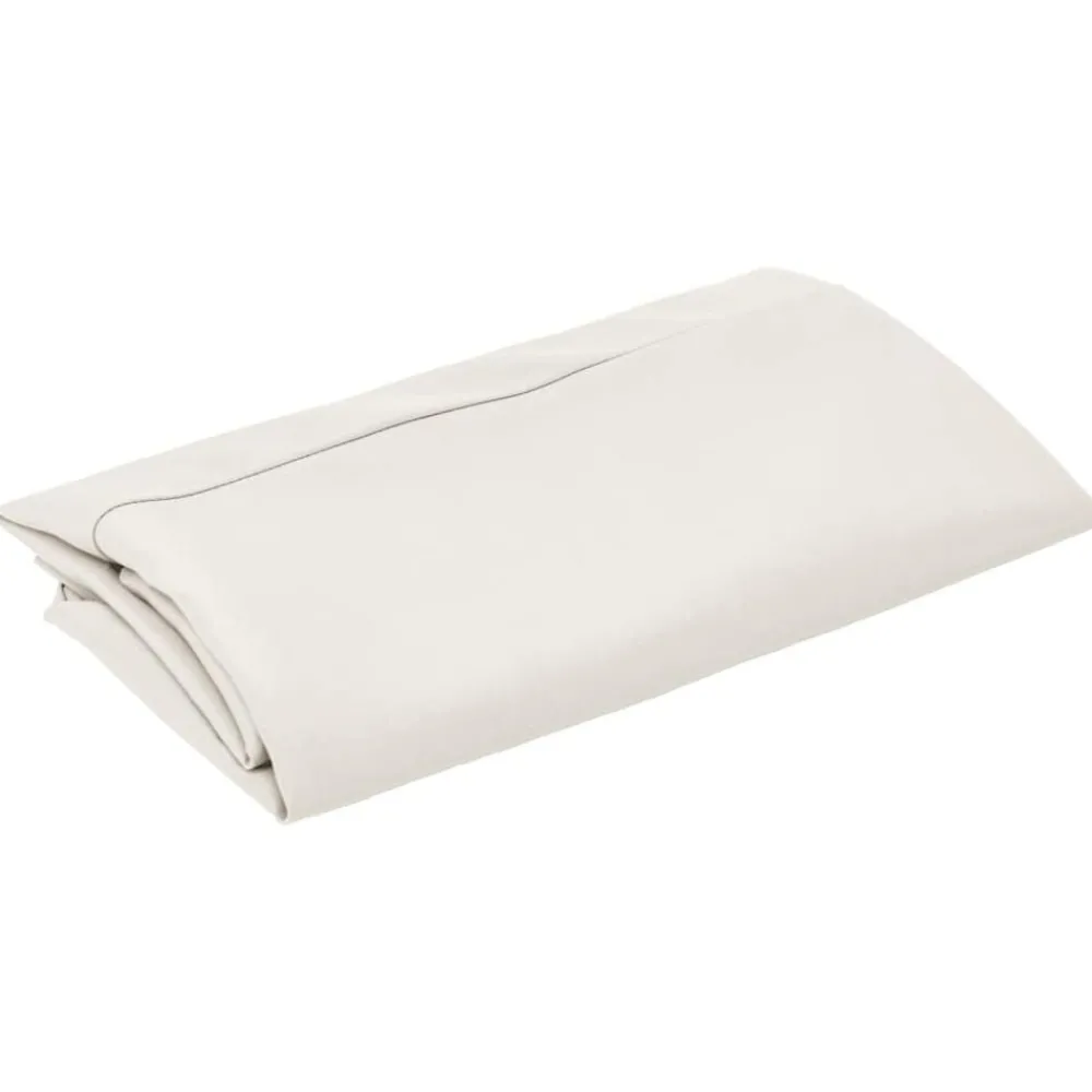 vidaXL Tissu de remplacement pour parasol déporté blanc sable 300 cm