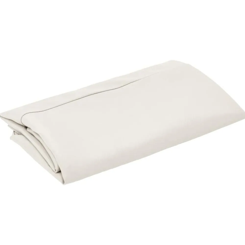 vidaXL Tissu de remplacement pour parasol d'extérieur Blanc 300 cm