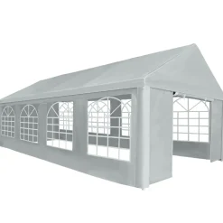vidaXL Tissu de tente sans cadre Gris 8 x 4 m PE