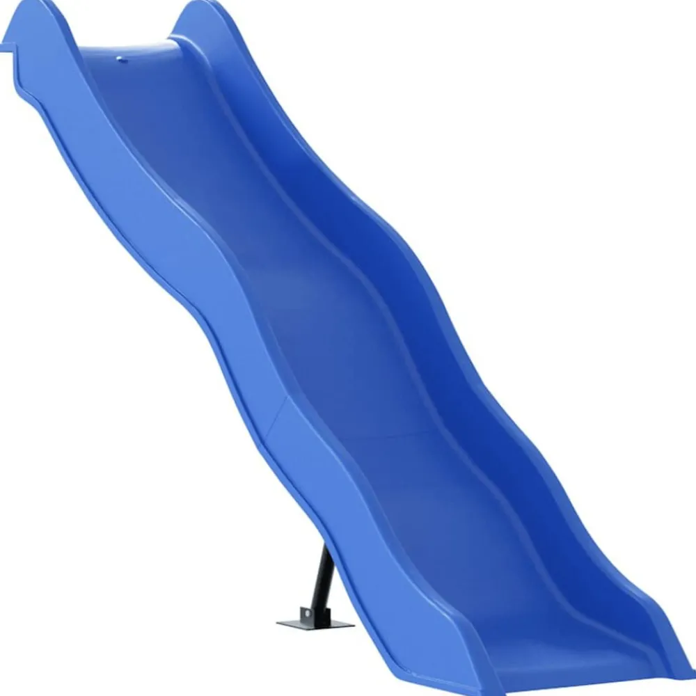vidaXL Toboggan de jeu bleu 174x38 cm polypropylène